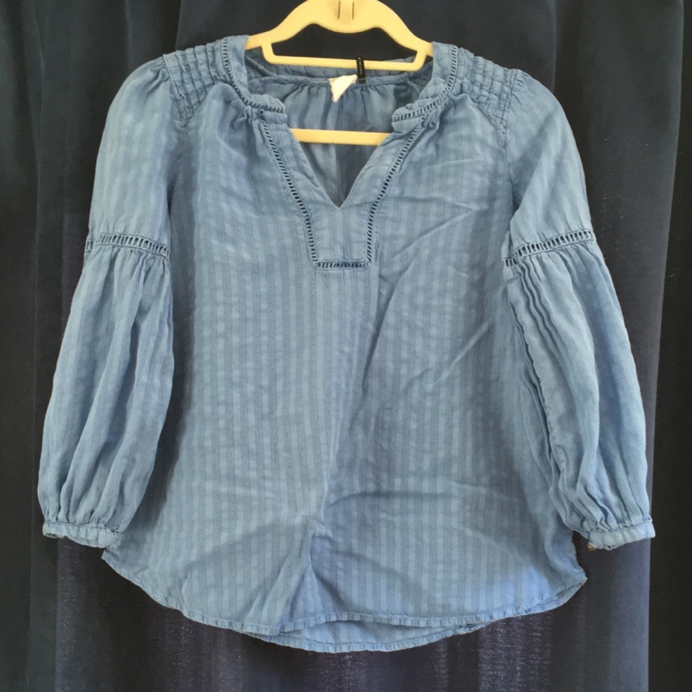 Anthropologie | Stripe Peasant Blouse